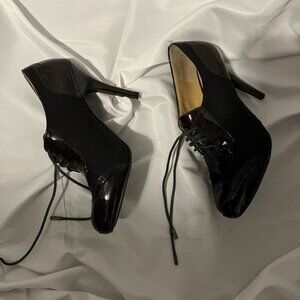 Circa Elegant Brown Lace-Up Heels